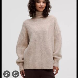 lululemon athletica Alpaca Wool-Blend Turtleneck Sweater - Beige